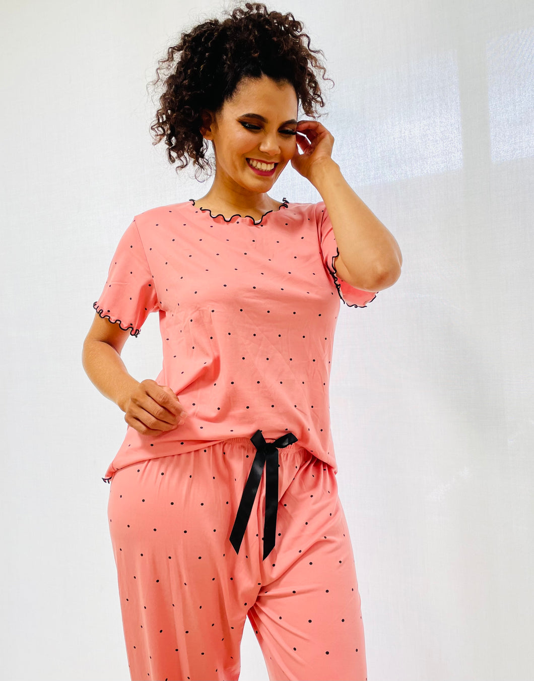Pijama Salmão Poá