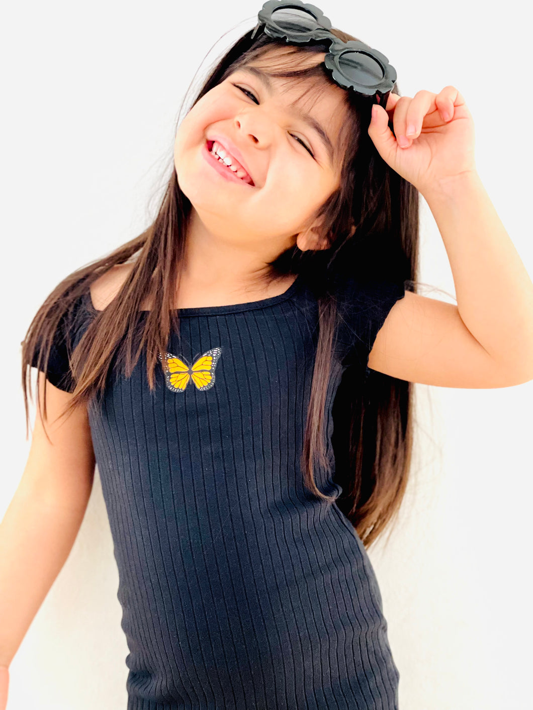 Vestido infantil Butterfly black